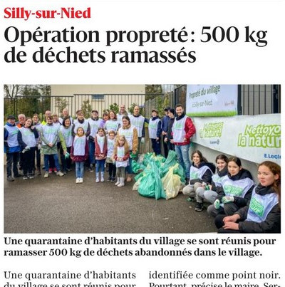RL 25.03.2024 : Opération propreté, 500 kgs de déchets ramassés