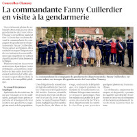 RL 05.10.2025 : La commandante Fanny Cuillerdier en visite à la gendarmerie