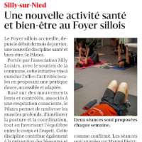 RL 11.01.2026 : Une nouvelle activité santé et bien-être au Foyer sillois